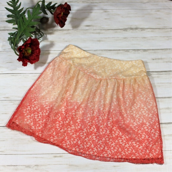 dELiA*s Dresses & Skirts - DeliA*s Ombre Yellow/Orange Mini Skirt XS